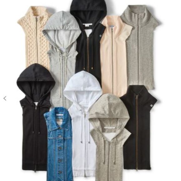 NWT Veronica Beard Hoodie Dickey Black Drawstring Dickey Current NWT 175 Black - Picture 3 of 3